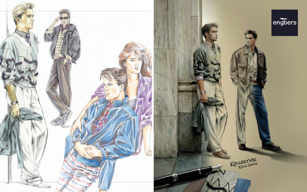 Impressionen 80 Jahre engbers Modeillustrationen und Fotos aus 80 Jahren engbers Kollektionen