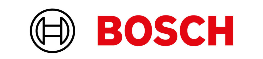 Logo von Bosch in rot dargestellt